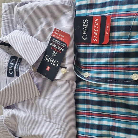 2- Chaps Button Up Tops- XL - Picture 5 of 6